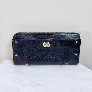 🔥Coach Blue Leather Turn-Lock Wallet Fair Condition 🔥